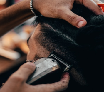 Corte com barba